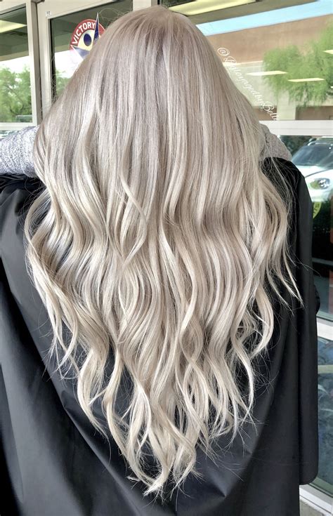 icy blonde highlights